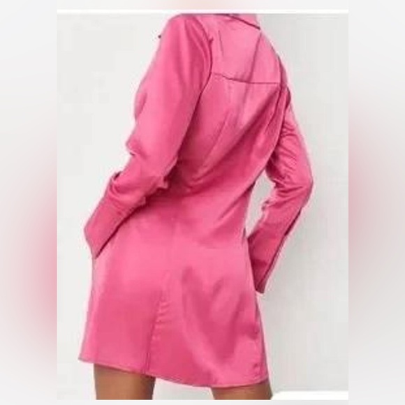 Missguided Vibrant Pink Mini Dress - Picture 3 of 6